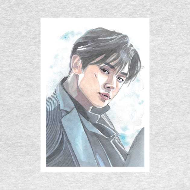 Choi Yeonjun Watercolour Painting by NiamhYoungArt